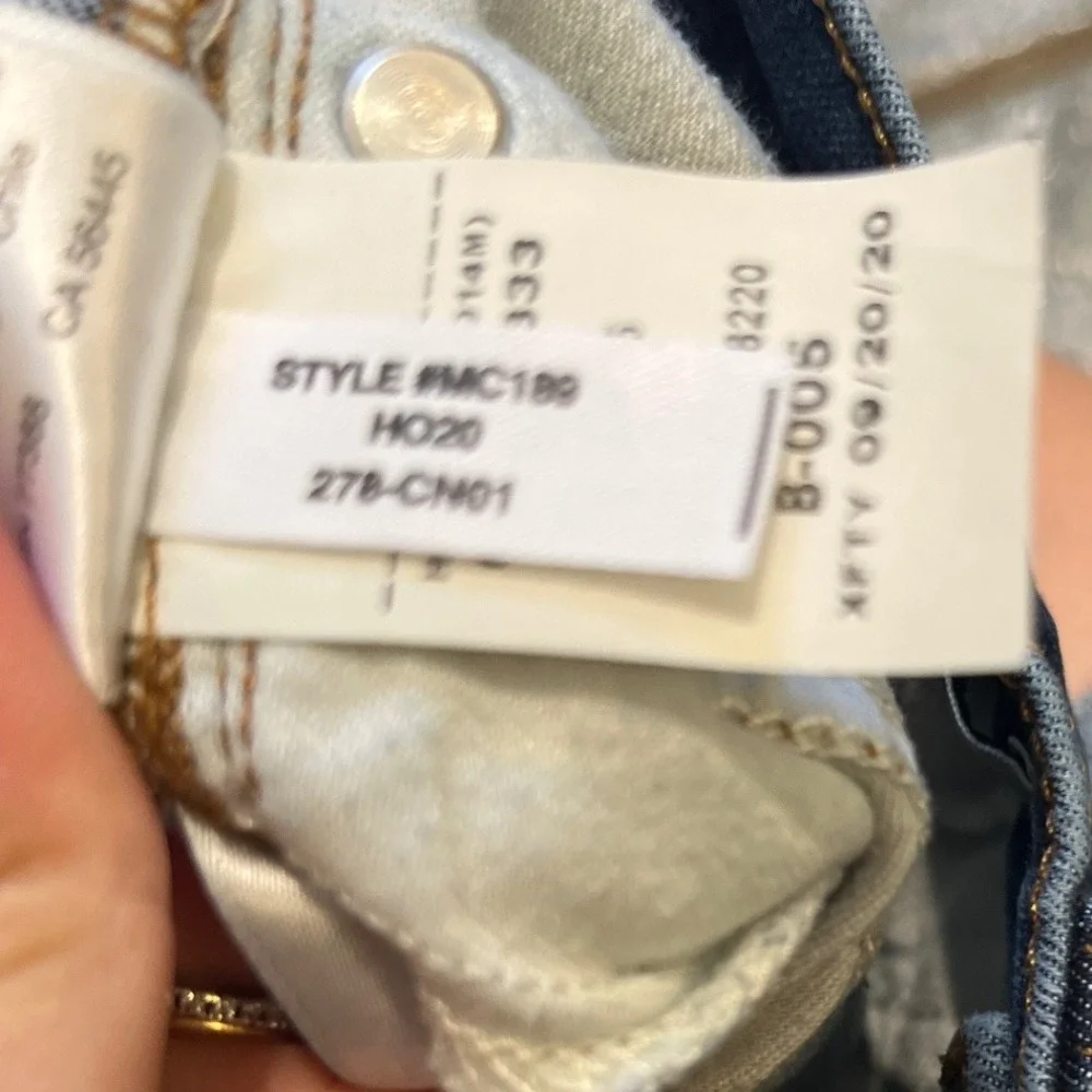 J.Crew Womens Toothpick Jeans Size 28‎ Ankle Inseam Dark Wash Fitted Skinny - Picture 9 of 15